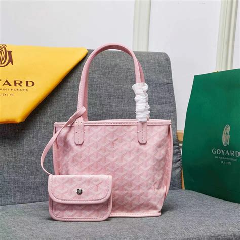 goyard pink bag|anjou mini bag goyard price.